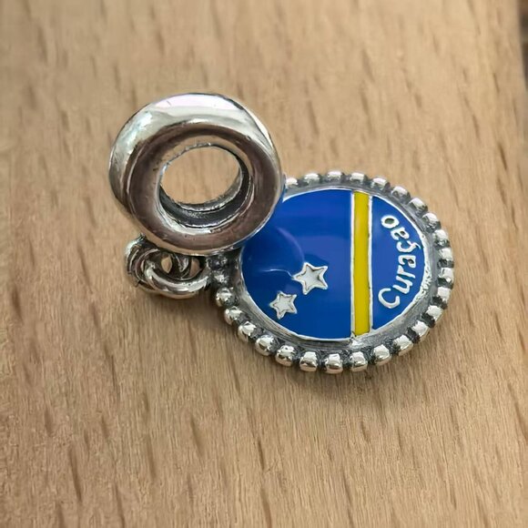 Pandora Curacao Caribbean Exclusive Charm Pendant, S925 Silver Bracelets - Picture 3 of 4